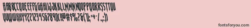 Gotharcticarotate Font – Black Fonts on Pink Background