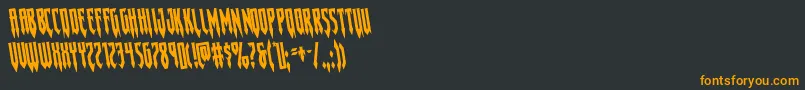 Gotharcticarotate Font – Orange Fonts on Black Background