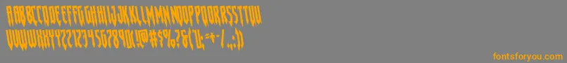 Gotharcticarotate Font – Orange Fonts on Gray Background