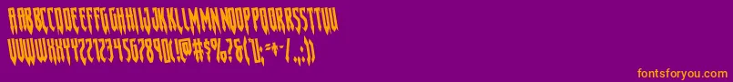 Gotharcticarotate Font – Orange Fonts on Purple Background