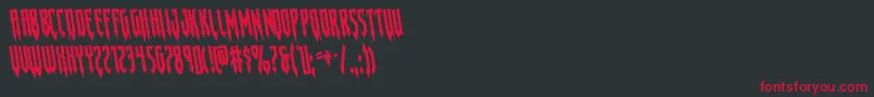 Gotharcticarotate Font – Red Fonts on Black Background