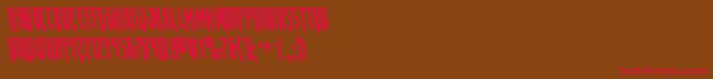 Gotharcticarotate Font – Red Fonts on Brown Background