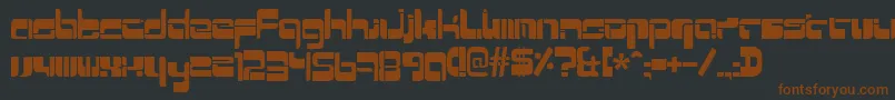 Mr Quicke Font – Brown Fonts on Black Background