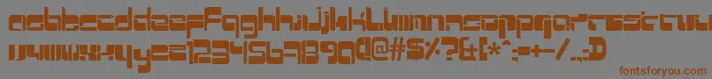 Mr Quicke Font – Brown Fonts on Gray Background