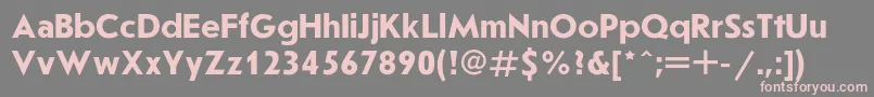 JournalsanscBold Font – Pink Fonts on Gray Background