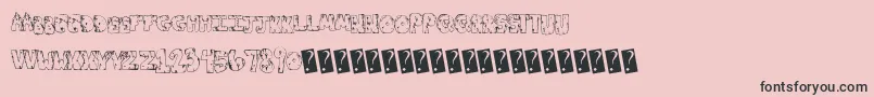 Toxicwaste Font – Black Fonts on Pink Background