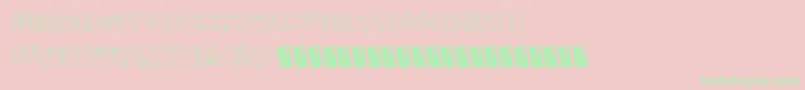 Toxicwaste-Schriftart – Grüne Schriften auf rosa Hintergrund