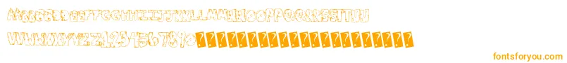 Toxicwaste Font – Orange Fonts on White Background