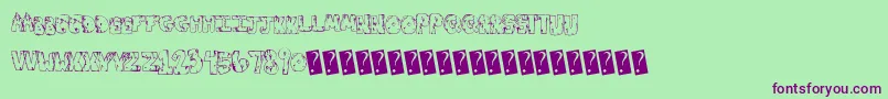 Toxicwaste Font – Purple Fonts on Green Background