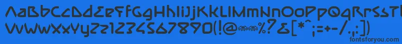 ImmuneBold Font – Black Fonts on Blue Background