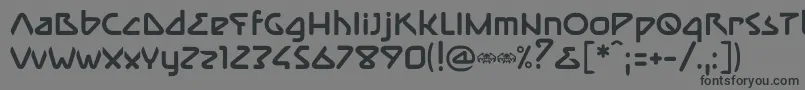 Шрифт ImmuneBold – чёрные шрифты на сером фоне