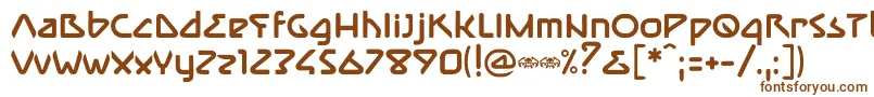 Шрифт ImmuneBold – коричневые шрифты на белом фоне