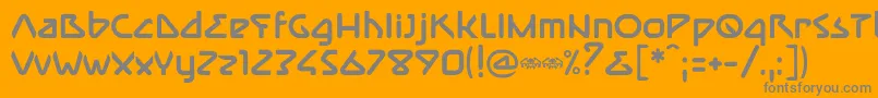 More about ImmuneBold Font ImmuneBold Font – Gray Fonts on Orange Background