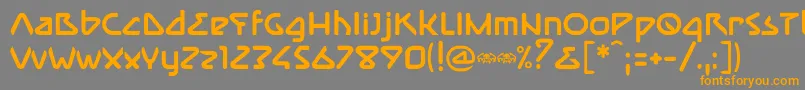 ImmuneBold Font – Orange Fonts on Gray Background