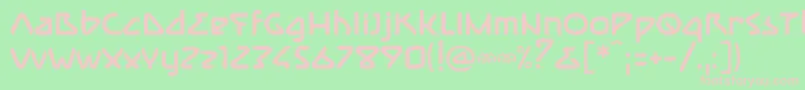 ImmuneBold Font – Pink Fonts on Green Background