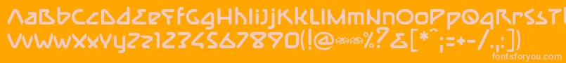 ImmuneBold Font – Pink Fonts on Orange Background