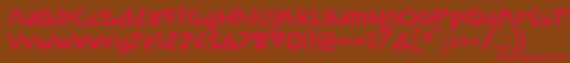 ImmuneBold Font – Red Fonts on Brown Background