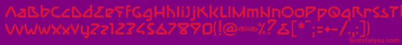 ImmuneBold Font – Red Fonts on Purple Background