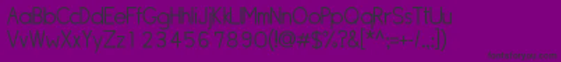 Czcionka Sipll – czarne czcionki na fioletowym tle