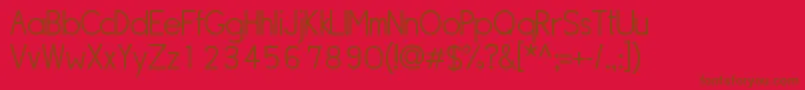 Sipll Font – Brown Fonts on Red Background