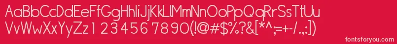 Sipll Font – Pink Fonts on Red Background