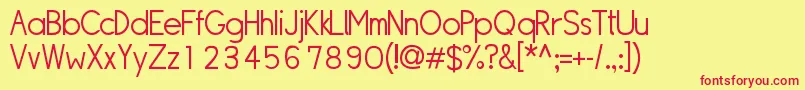 Sipll Font – Red Fonts on Yellow Background