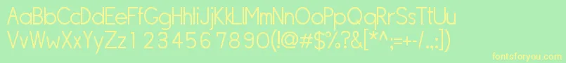 Sipll Font – Yellow Fonts on Green Background