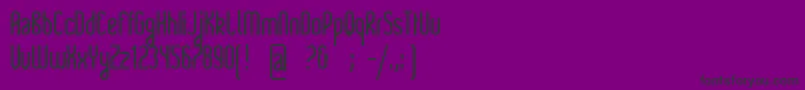 Rajkeys Font – Black Fonts on Purple Background