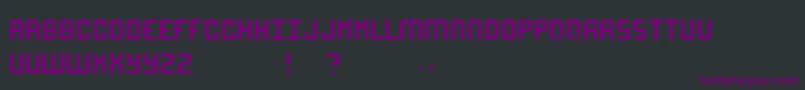 MetroSkies Font – Purple Fonts on Black Background
