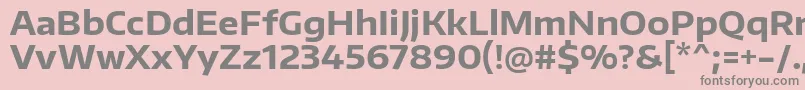 Шрифт EncodesanswideBold – серые шрифты на розовом фоне