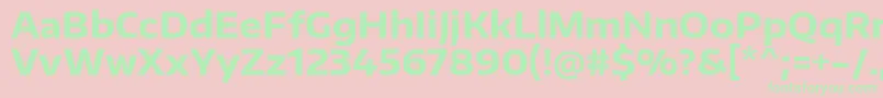 EncodesanswideBold Font – Green Fonts on Pink Background