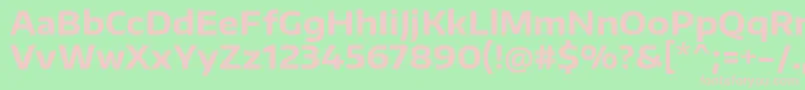 EncodesanswideBold Font – Pink Fonts on Green Background