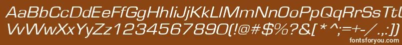 Gardenwayexto2 Font – White Fonts on Brown Background