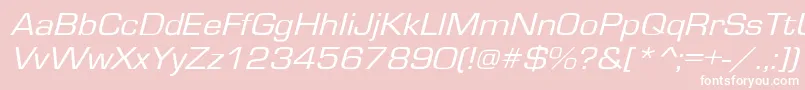 Gardenwayexto2 Font – White Fonts on Pink Background