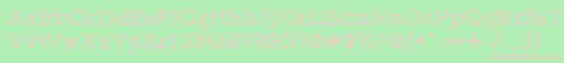 Lmmonoprop10Regular Font – Pink Fonts on Green Background