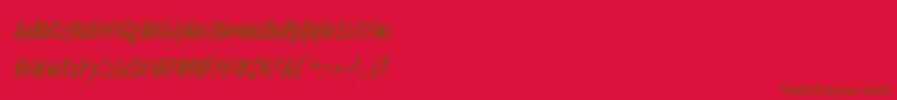 Quarrystonecondital Font – Brown Fonts on Red Background