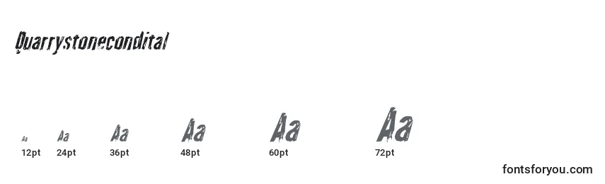 Quarrystonecondital Font Sizes