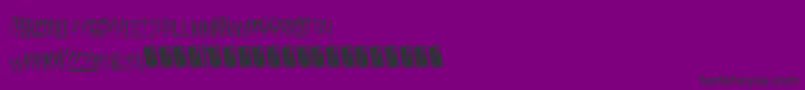 Fleshdigster Font – Black Fonts on Purple Background