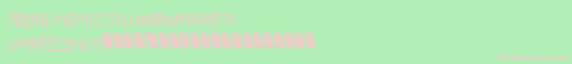 Fleshdigster Font – Pink Fonts on Green Background