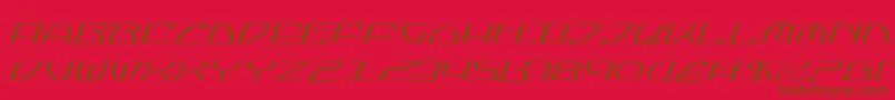 JumptroopsLightItalic Font – Brown Fonts on Red Background