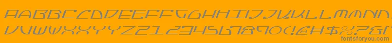 フォントJumptroopsLightItalic – オレンジの背景に灰色の文字