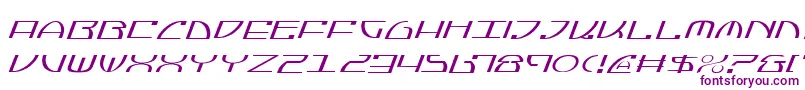 JumptroopsLightItalic Font – Purple Fonts on White Background