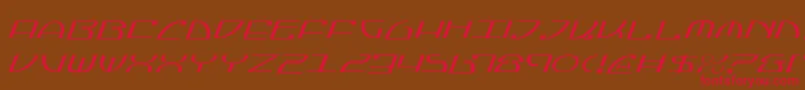 JumptroopsLightItalic Font – Red Fonts on Brown Background