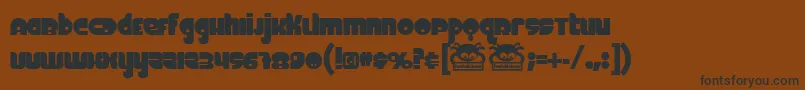 Fineomite Font – Black Fonts on Brown Background