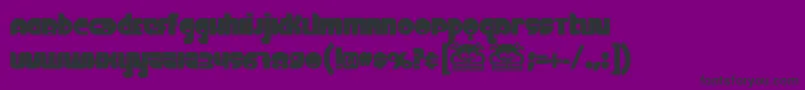 Fineomite Font – Black Fonts on Purple Background