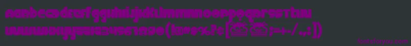 Fineomite Font – Purple Fonts on Black Background