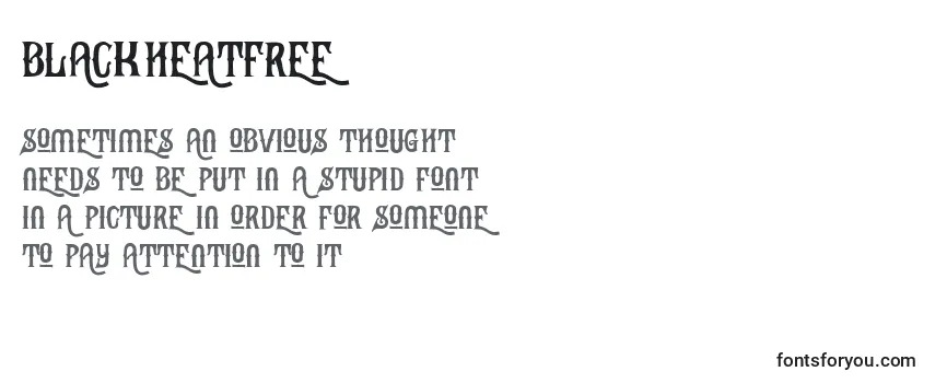 Review of the BlackHeatFree (26079) Font