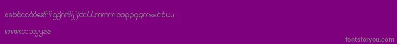 KeepQuietAndSimple Font – Gray Fonts on Purple Background