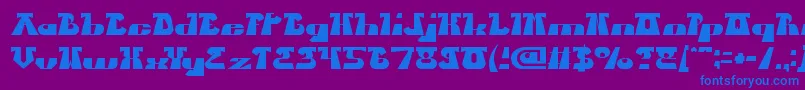 BluesMelody Font – Blue Fonts on Purple Background