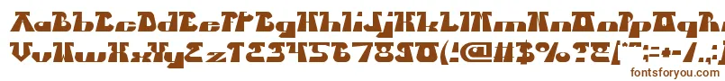 Шрифт BluesMelody – коричневые шрифты на белом фоне
